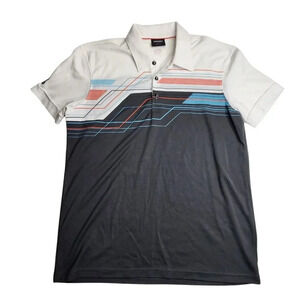 Galvin Green‎ Men's Polo Golf Short Sleeve Shirt Gray Comfort Tech Size Large